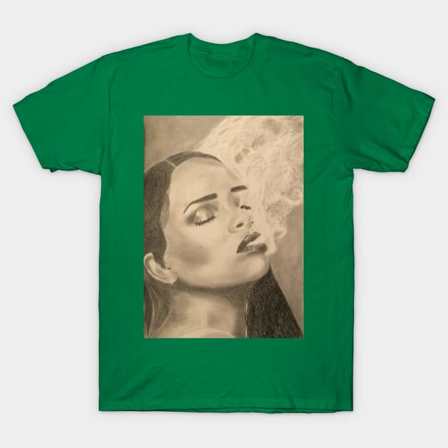 Rihanna Smoking T-Shirt by Miss_anthropic_libra